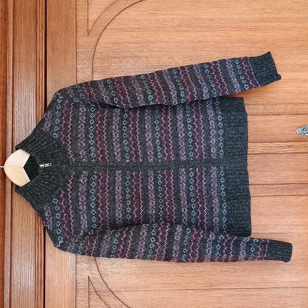 Wool blend Fair Isle cardigan by The Limited, size M